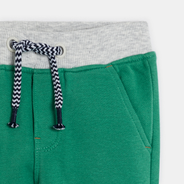 بنطلون للجري بلون أخضر للأولاد الصغار